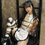 裸エプロン・バニーマスク緊縛